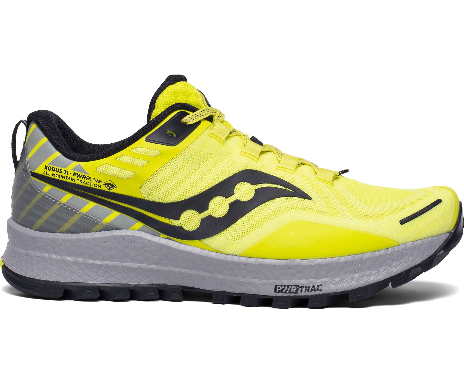 Men\'s Saucony Xodus 11 Trail Running Shoes Yellow / Grey | Singapore 589JPQJ